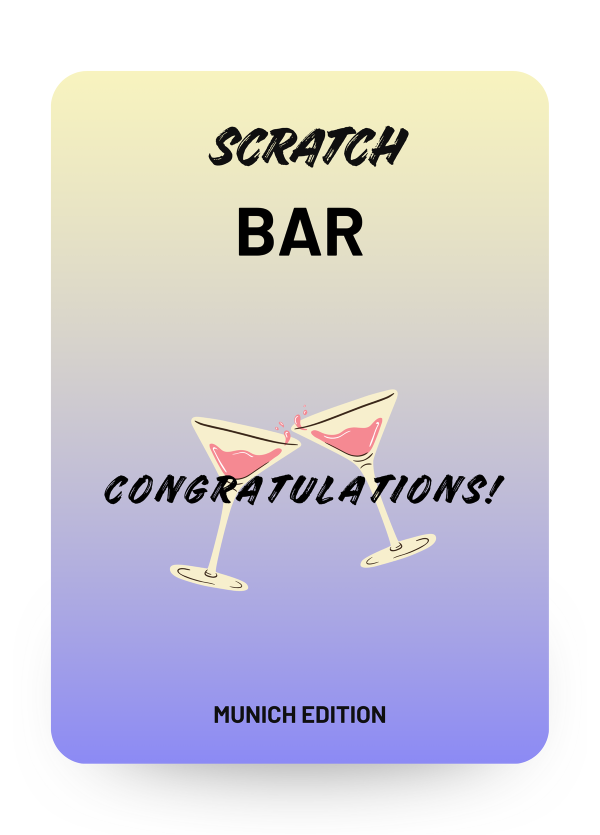 SCRATCH Bar (Munich Edition) – 25€ Gutschein